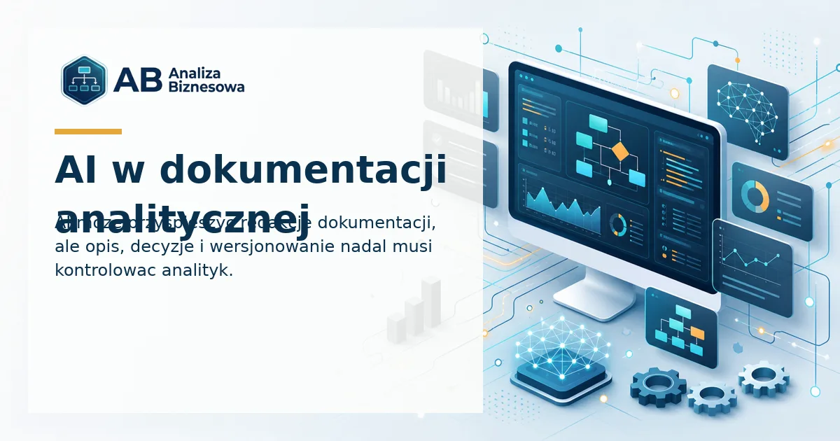 Dokumentacja analityczna redagowana i kontrolowana przez analityka