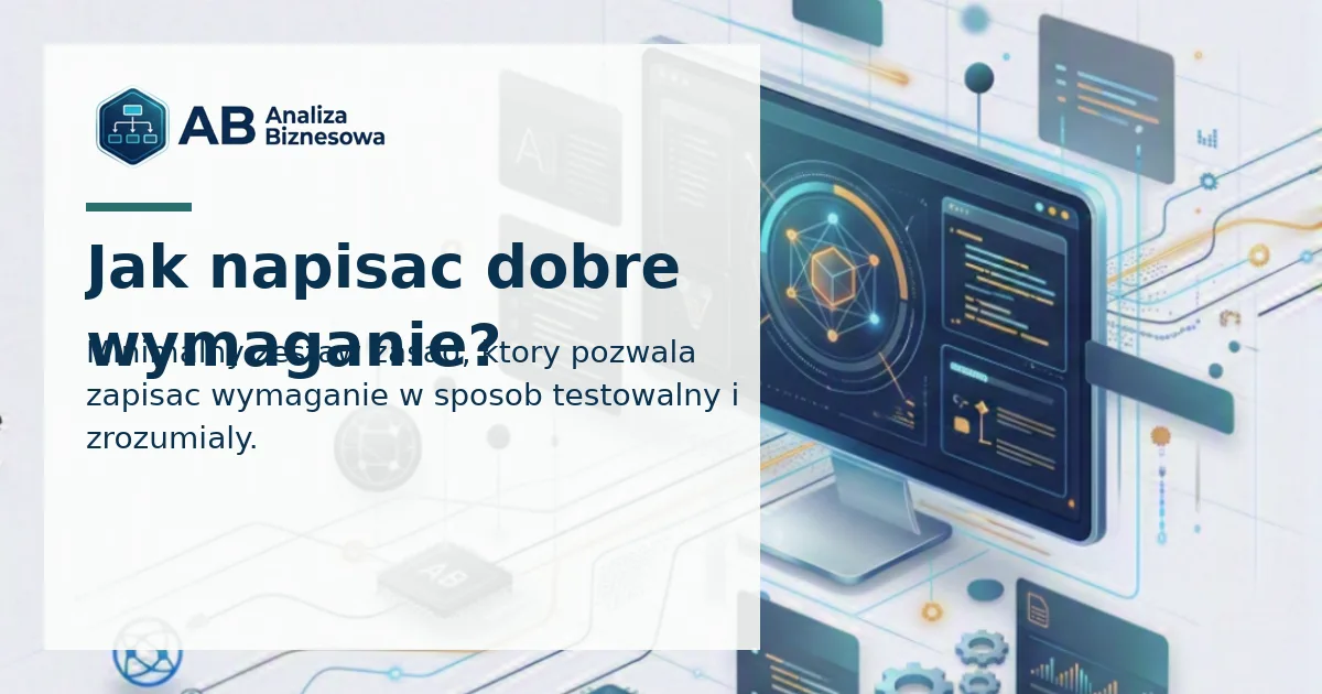 Jak napisać dobre wymaganie?