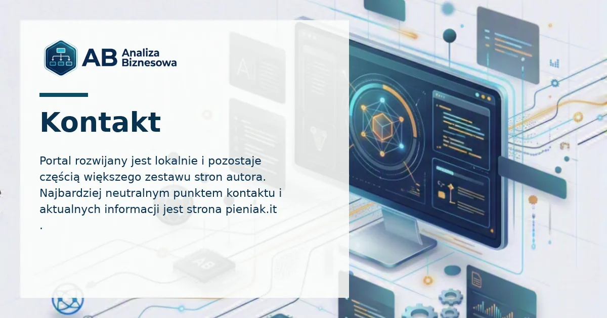 Kontakt: analiza biznesowa, wymagania, BPMN i AI