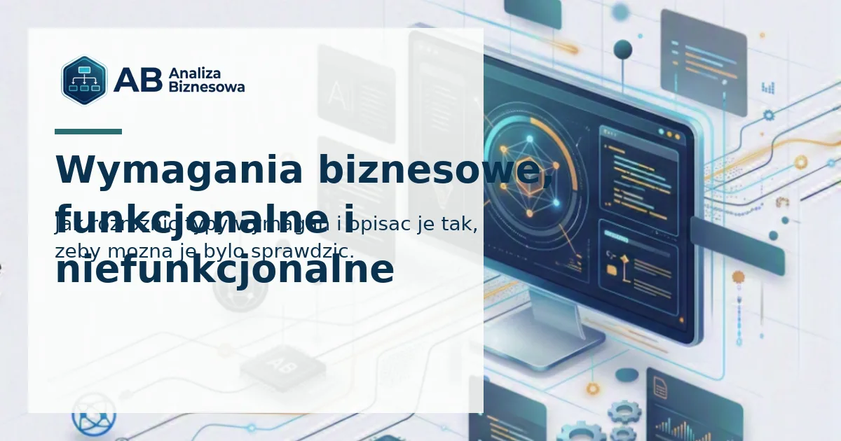 Wymagania biznesowe, funkcjonalne i niefunkcjonalne
